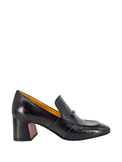 Madison.maison Hidden-bit Leather Loafers In Black