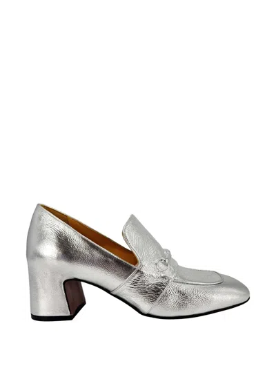 Madison.maison Hidden-bit Leather Loafers In Metallic