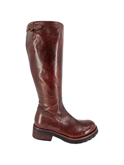 Madison.maison Leather Knee-high Boots In Brown