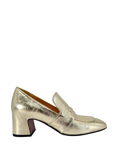Madison.maison Leather Loafers In Metallic