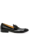 Madison.maison Lock Leather Loafers In Black