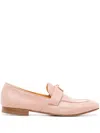 Madison.maison Lock Leather Loafers In Pink
