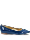 Madison.maison Maira Ballerina Shoes In Blue