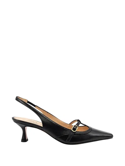 Madison.maison Penny Buckle Slingback Pumps In Black