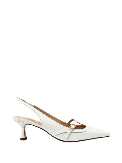 Madison.maison Penny Slingback Pumps In White