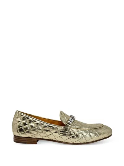 Madison.maison Quilted Loafers In Gold