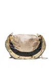 Madison.maison Raquel Mesh Crossbody Bag In 金色