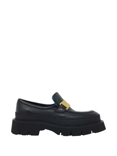 Madison.maison Shearling-lining Loafers In Black