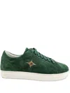 Madison.maison Star Suede Sneakers In Green