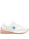 Madison.maison Star Suede-trimmed Sneakers In White