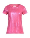 Madison.maison Madison•maison Woman T-shirt Fuchsia Size S Organic Cotton In Pink