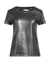 Madison.maison Madison•maison Woman T-shirt Silver Size S Organic Cotton In Silver