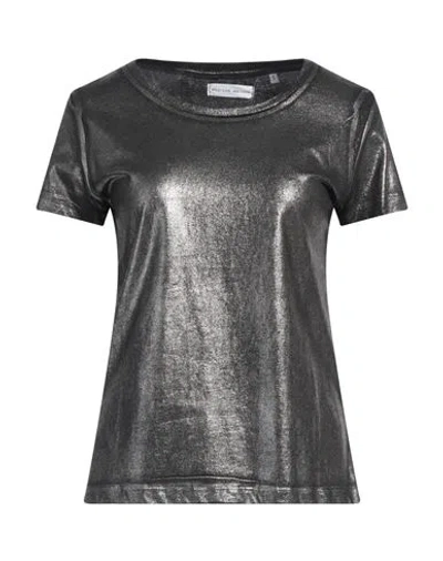 Madison.maison Madison•maison Woman T-shirt Silver Size S Organic Cotton