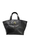 Madison.maison X Joan Hornig Lock-detail Leather Tote Bag In Black
