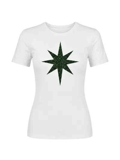 Madison.maison X On/off Essentials Star-print T-shirt In White