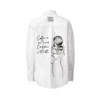 Madlen Women's Black / White Coffee Confidence Hand Painted Shirt In Black/white