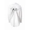 Madlen Women's Black / White Monochrome Mariposa Hand Painted Shirt In Black/white