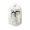 Madlen Women's Yellow / Orange / Black Universe Hand Painted Shirt In Yellow/orange/black
