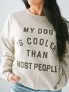 Madley My Dog Is Cool Sweatshirt In Beige In Neutral