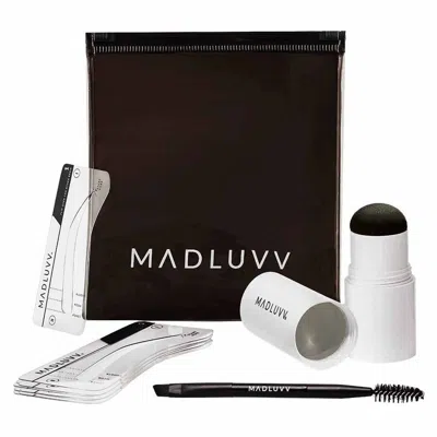 Madluvv Ladies Brow Stamp & Shaping Kit 1 oz Light Grey Gift Set Makeup 850039252785 In Gray