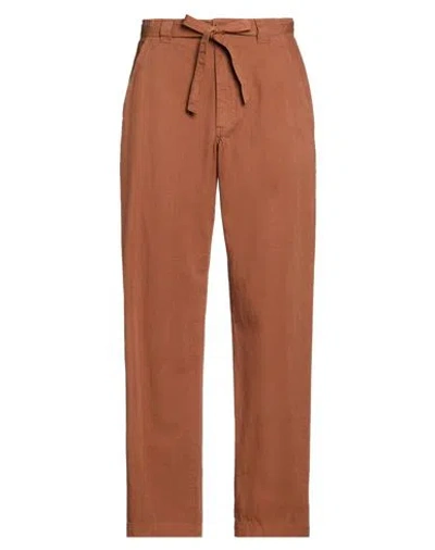 Madson Man Pants Brown Size 28 Cotton In Burgundy