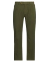 Madson Man Pants Military Green Size 32 Cotton, Elastane