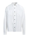 Madson Man Shirt White Size Xl Linen