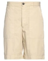 Madson Man Shorts & Bermuda Shorts Sand Size 30 Cotton, Polyamide, Elastane In Beige