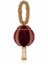 Mae Cassidy Babi Jewel Ruby Red Bracelet Clutch In Red