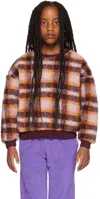 Maed For Mini Kids Burgundy Woolly Weasel Sweater