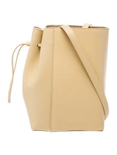 Pre-owned Maeden Leather Bucket Bag In Neutrals