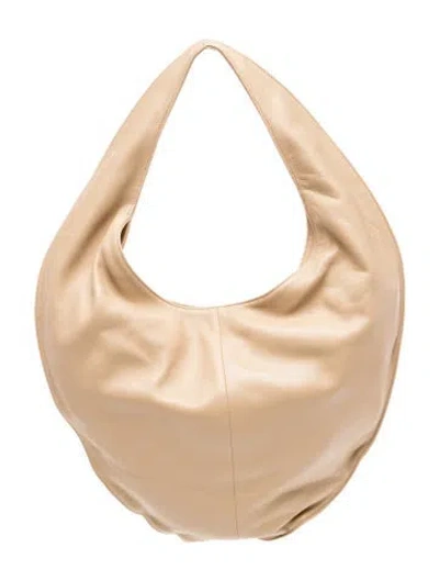 Pre-owned Maeden Leather Hobo In Neutrals