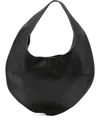 Maeden Market Leather Tote Bag In Black