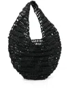 Maeden Sling Net Market Bag In Black