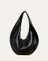 Maeden Market Pebble Leather Tote Bag In Black