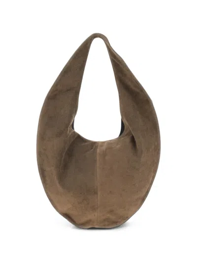 Maeden Market Suede Tote Bag In Brown