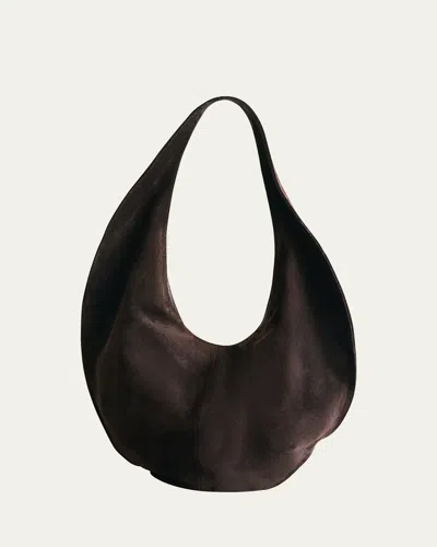 Maeden Market Suede Tote Bag In Cocoa Suede