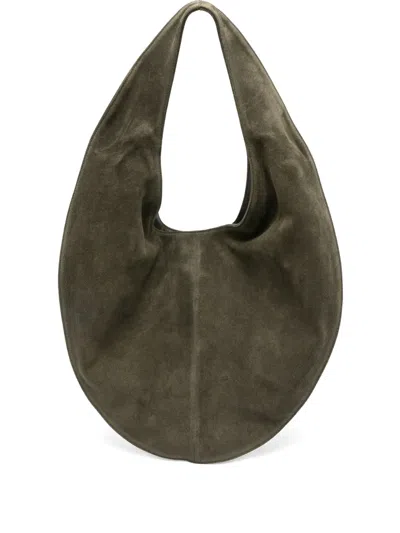 Maeden Market Suede Tote Bag In Grey