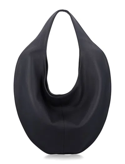 Maeden Market Tote Leather In Black