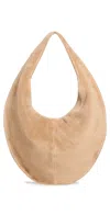 Maeden Market Tote Bag In Suede Almond