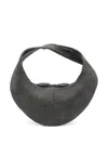 Maeden Zip Medium Bag Curved Shape In Gray