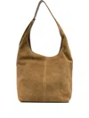 Maeden Monday Suede Shoulder Bag In Brown