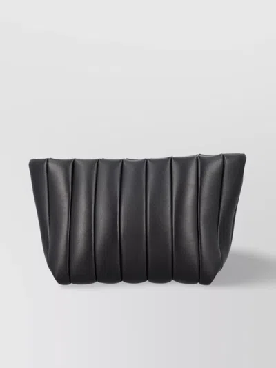 Maeden Boulevard Leather Clutch Bag In Black