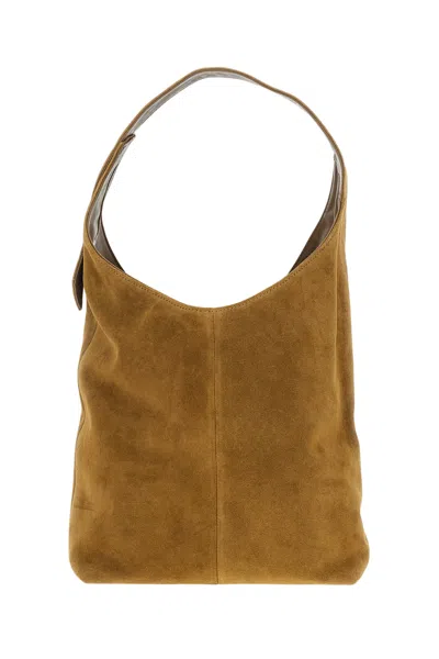 Maeden Suede Bag With Magnetic Closure In Brown