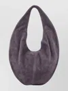 Maeden Suede Market Tote Curved Shape In Gray
