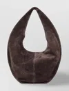 Maeden Suede Market Tote Shoulder Bag In Brown