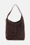 Maeden Suede Monday Bag In Brown