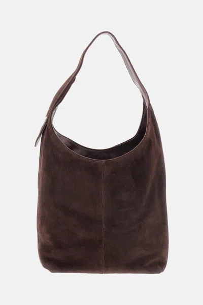Maeden Suede Monday Bag In Brown