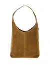 Maeden Suede Shoulder Bag In Brown