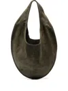 Maeden Suede Shoulder Bag In Green